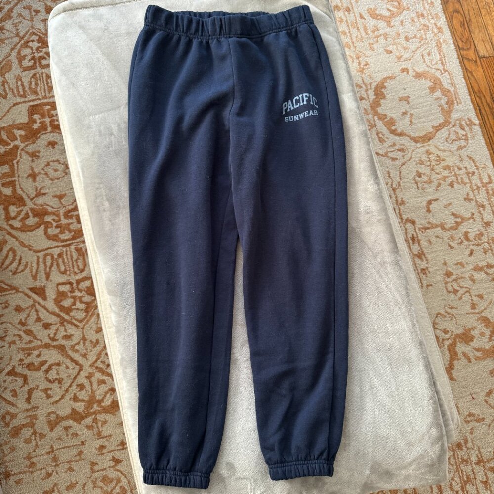 Like NEW Navy Blue Pacific Sunwear Jogger Sweatpants Sz M - Picture 5 of 6